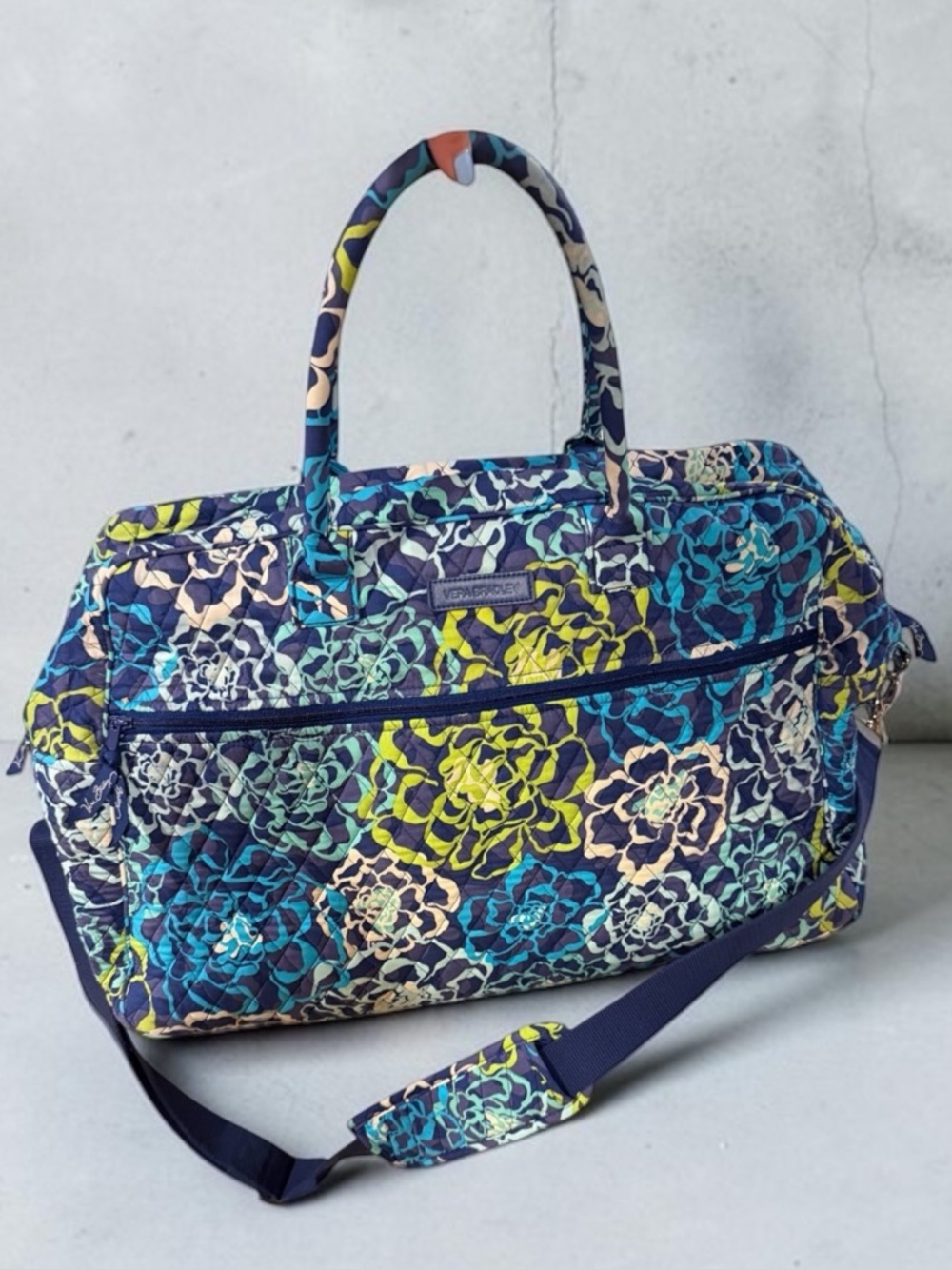 Vera Bradley Katalina Blues Quilted Travel Duffel Bag Floral